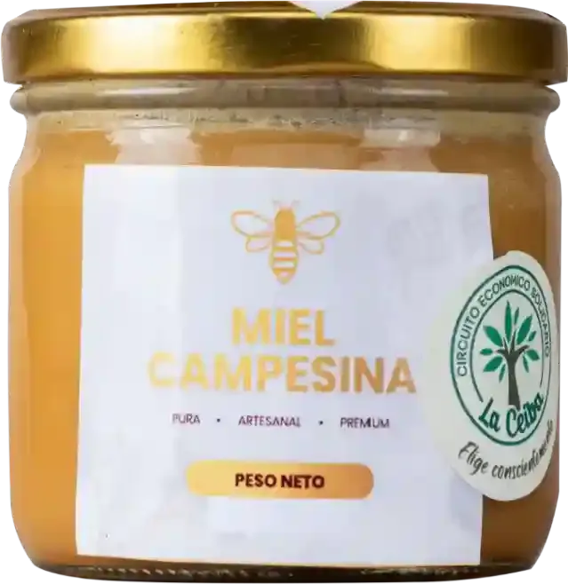 Miel de Abeja Orgánica Cruda Cremada 500 gr